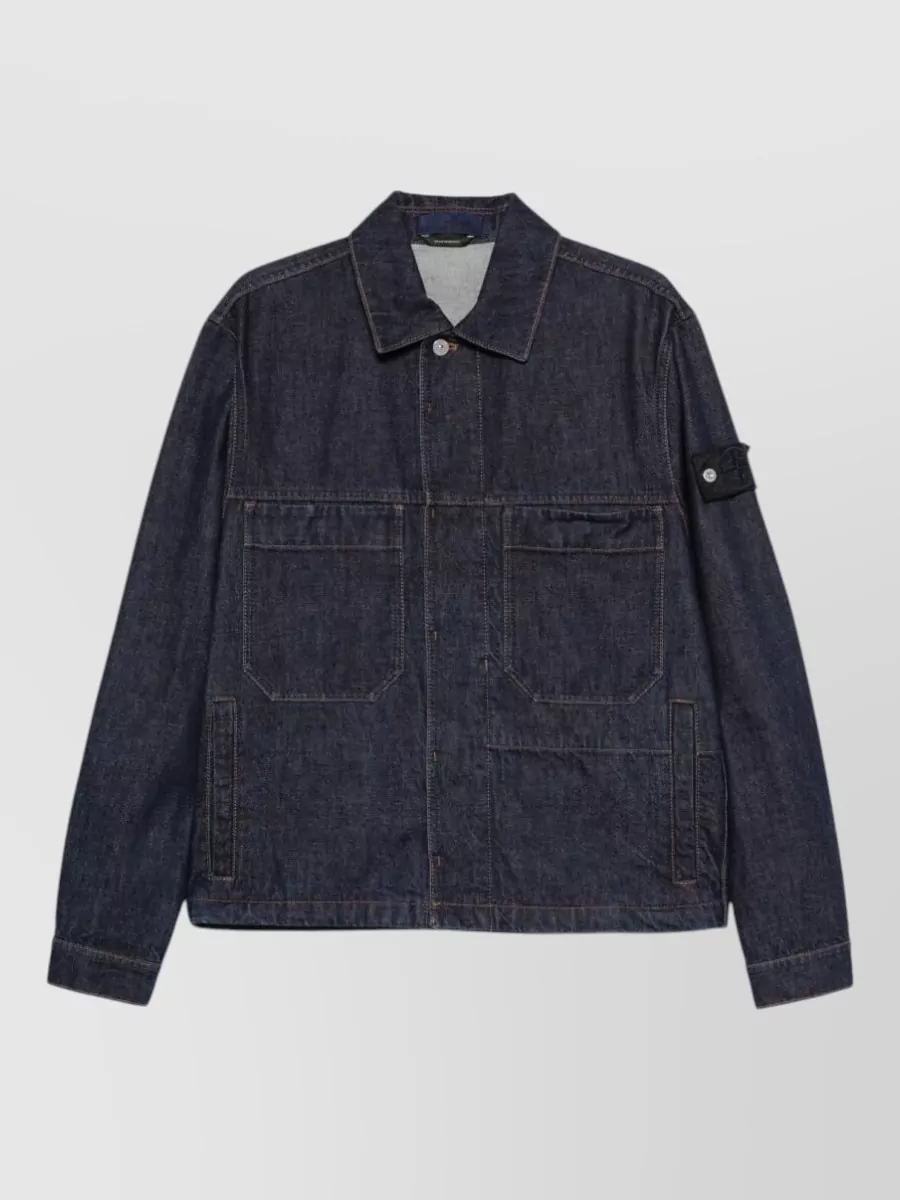 Stone Island denim short jacket