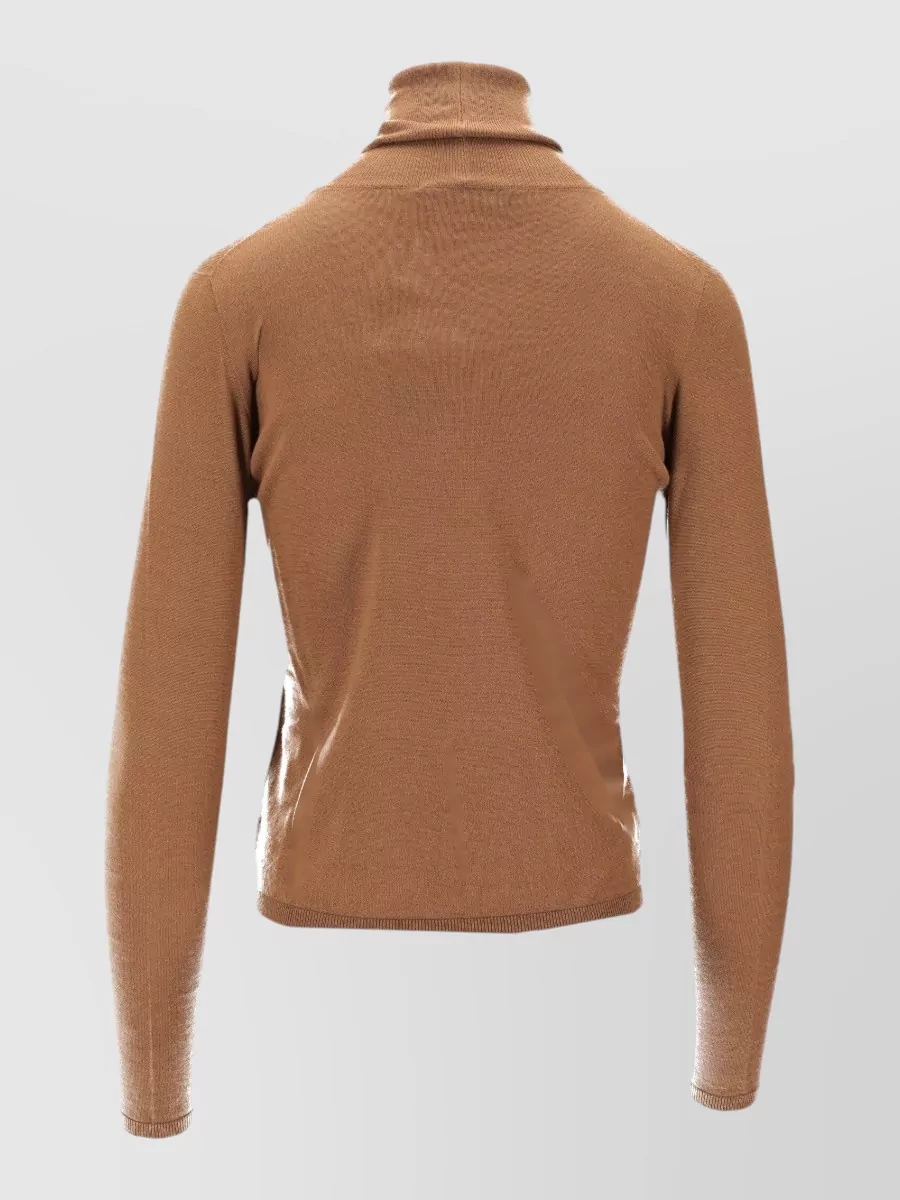 Max Mara Veloce Cashmere Turtleneck High Collar Sweater