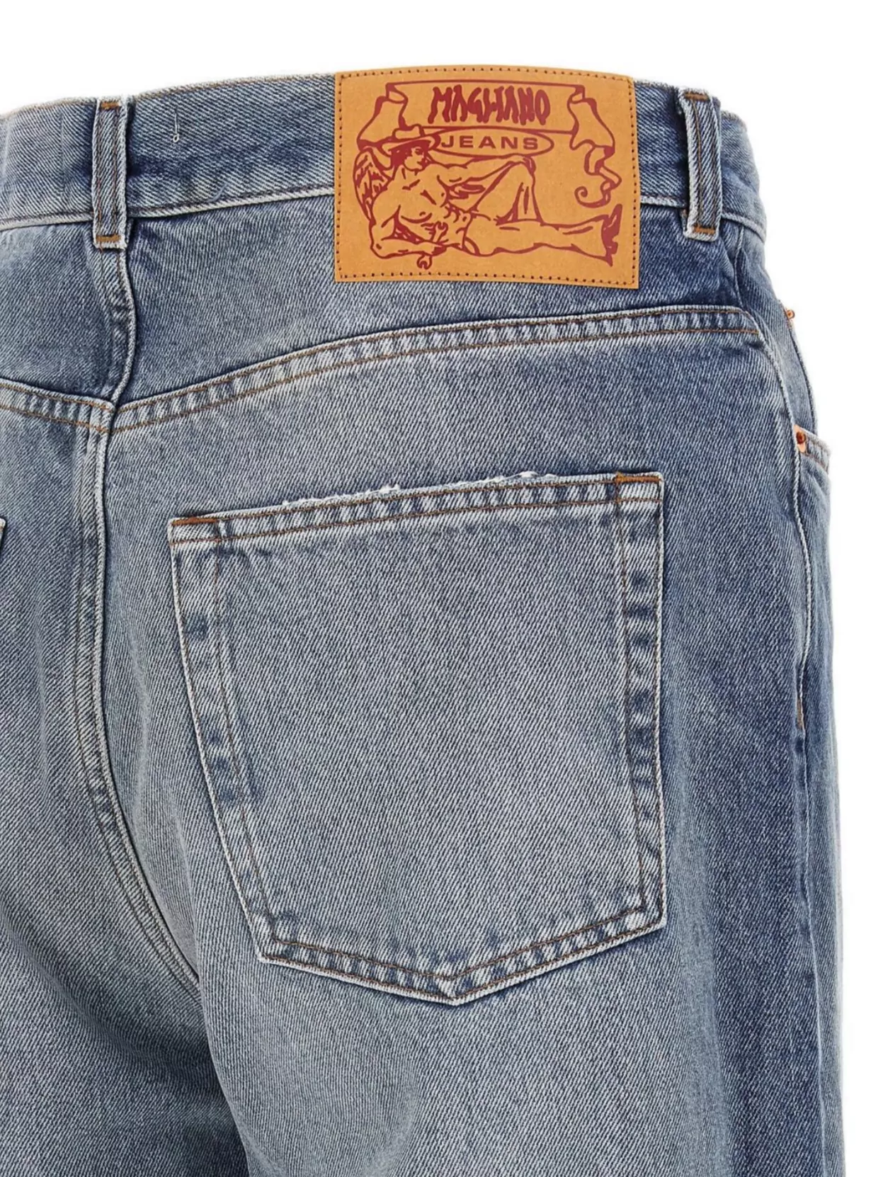 Magliano Five-Pocket Denim Trousers Featuring Belt Loops