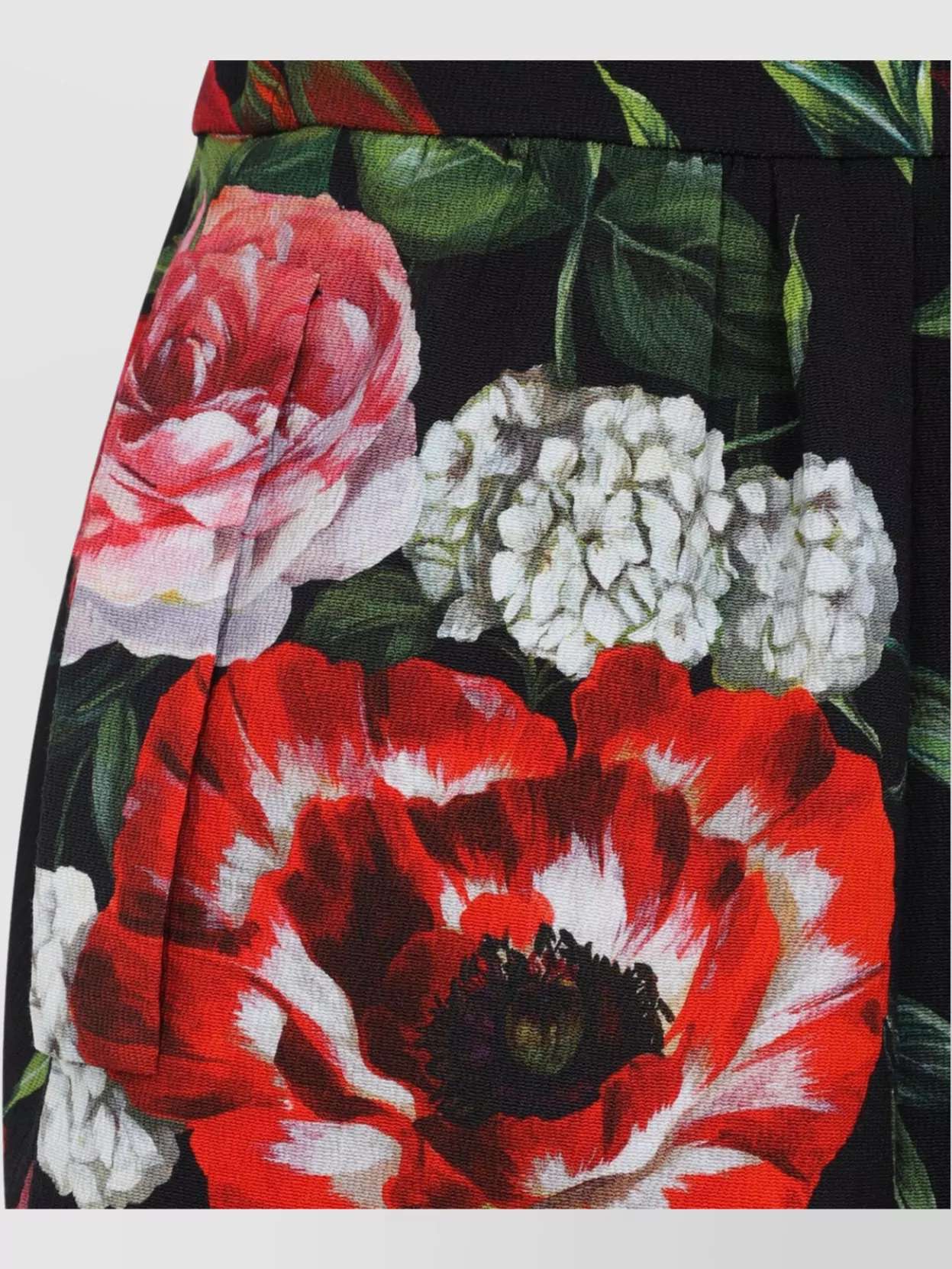 Dolce & Gabbana Multicolor Flower Cotton Midi Dress