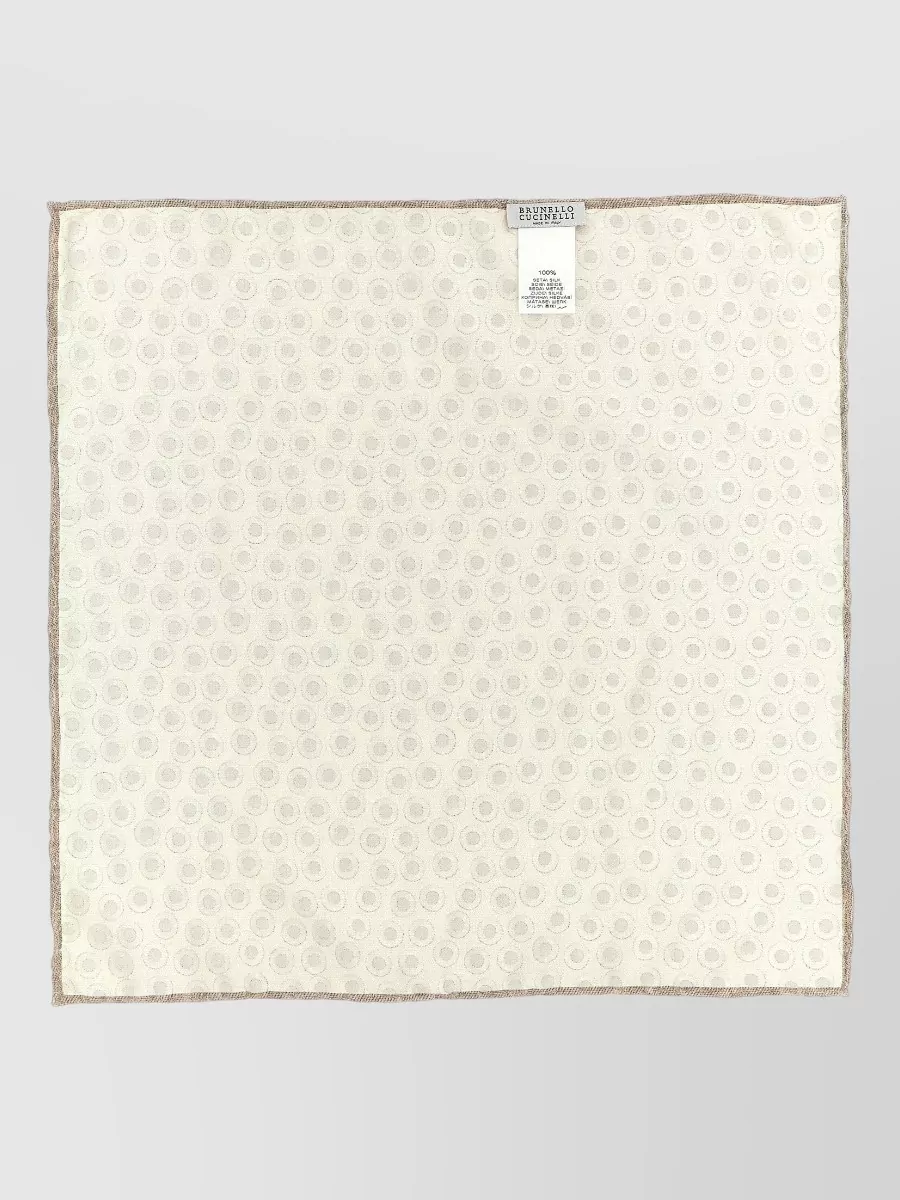 Brunello Cucinelli silk polka-dot pocket square