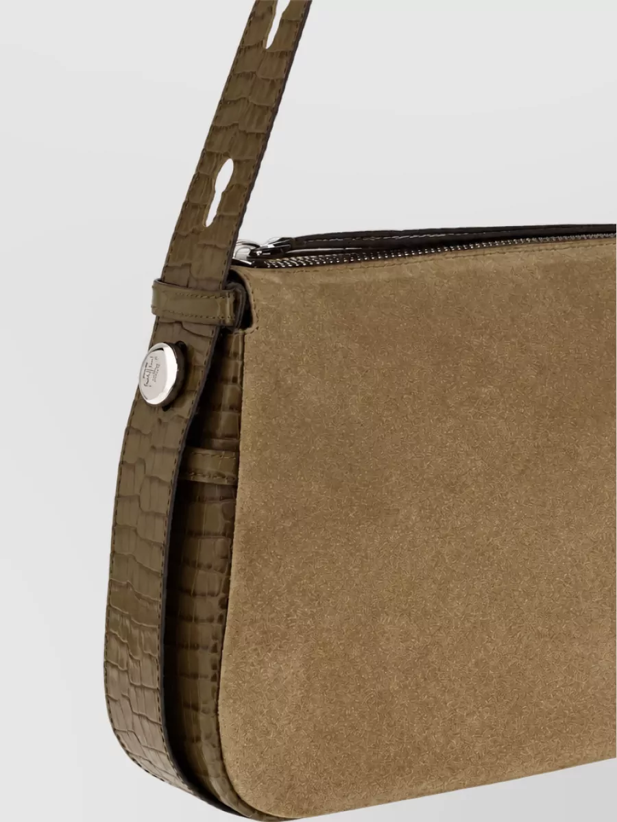 Tory Burch Suede Leather Clutch Bag