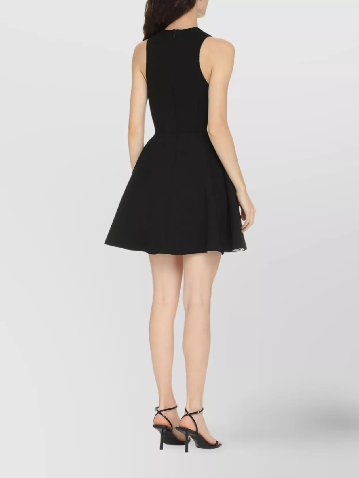 Ami Paris A-Line Dress Knee-Length Raw-Cut Hemline