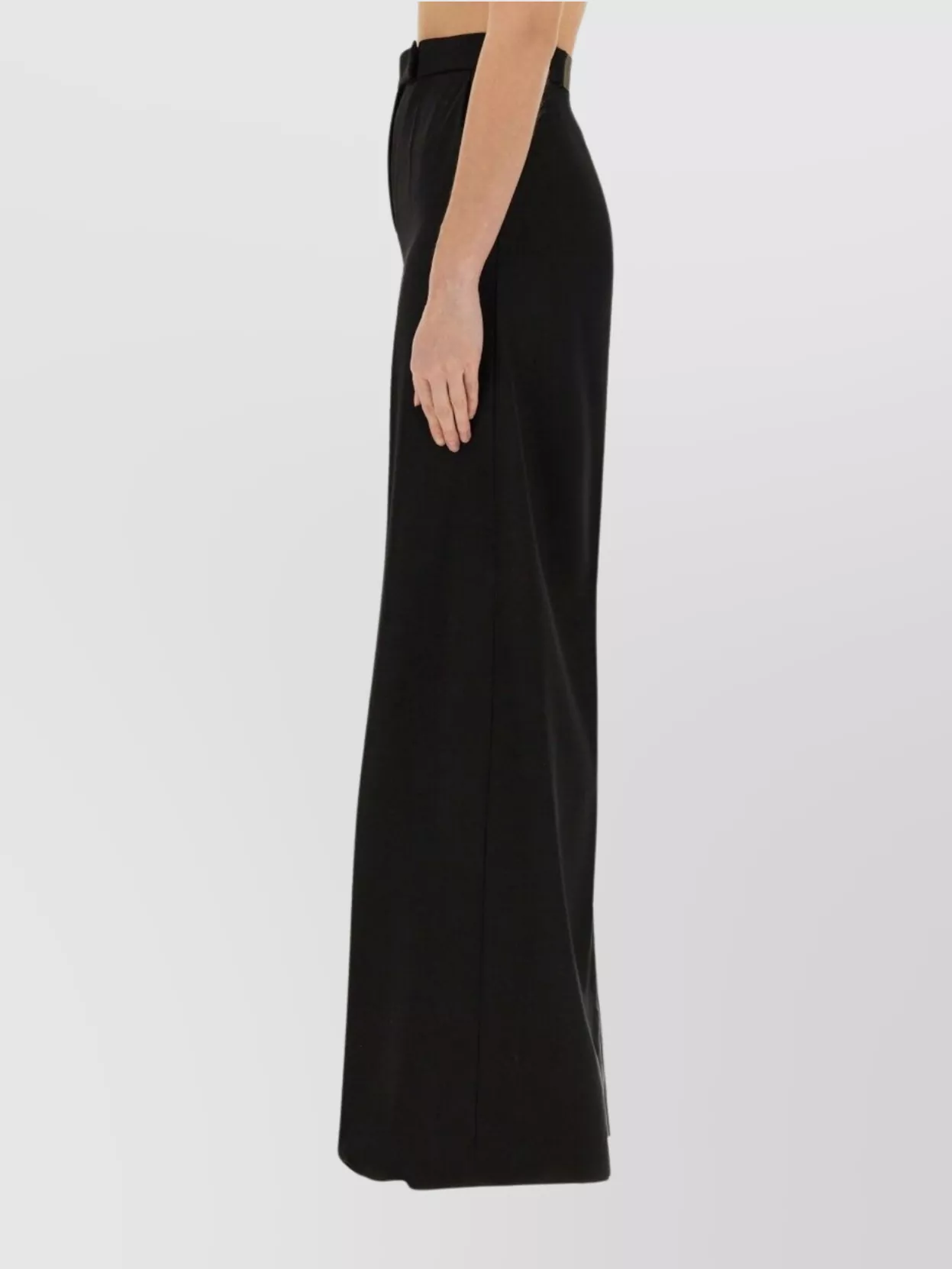 Max Mara High Waist Wide Leg Trousers With Pockets