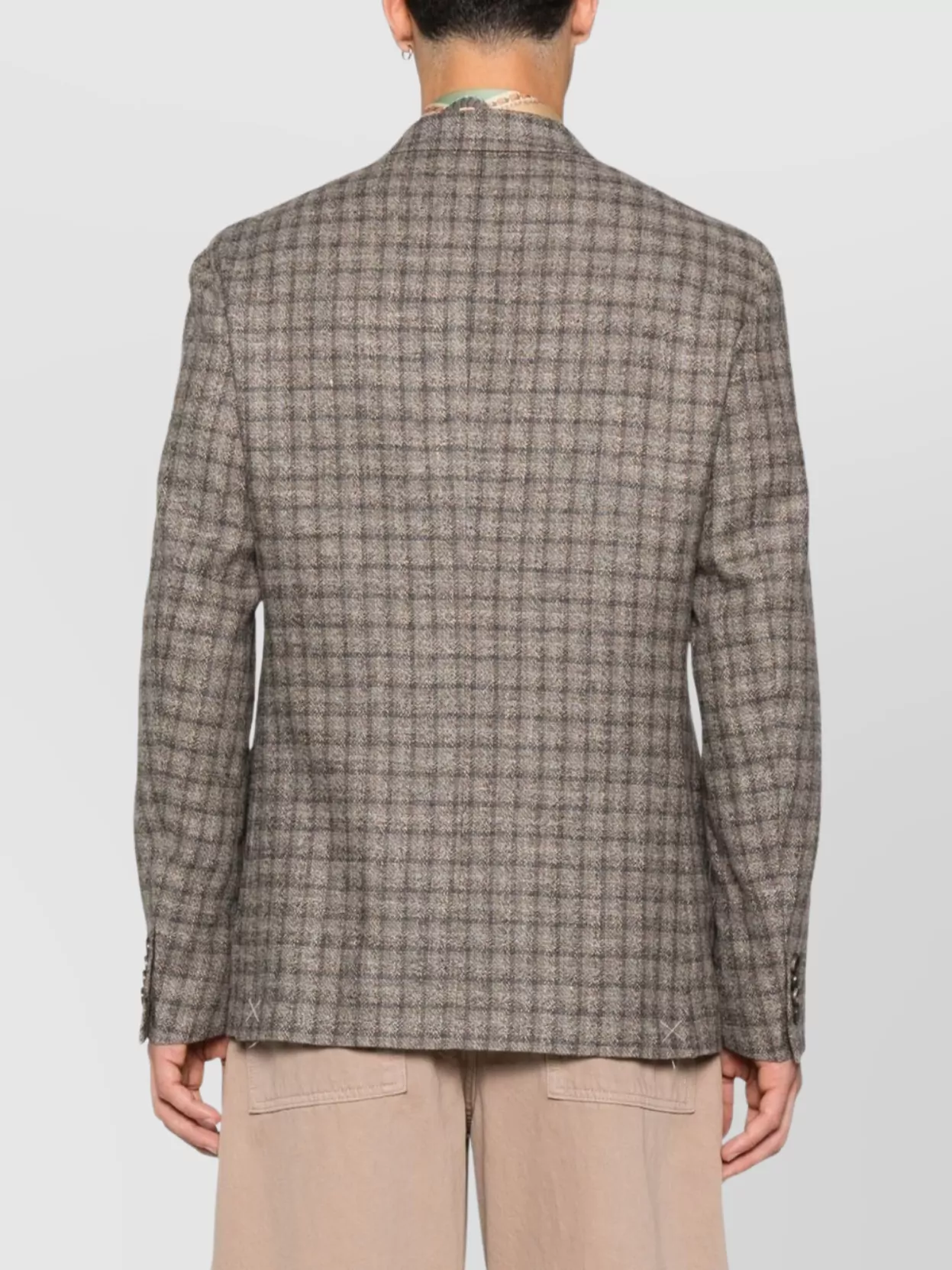 Etro Lapels Checked Pattern Pockets