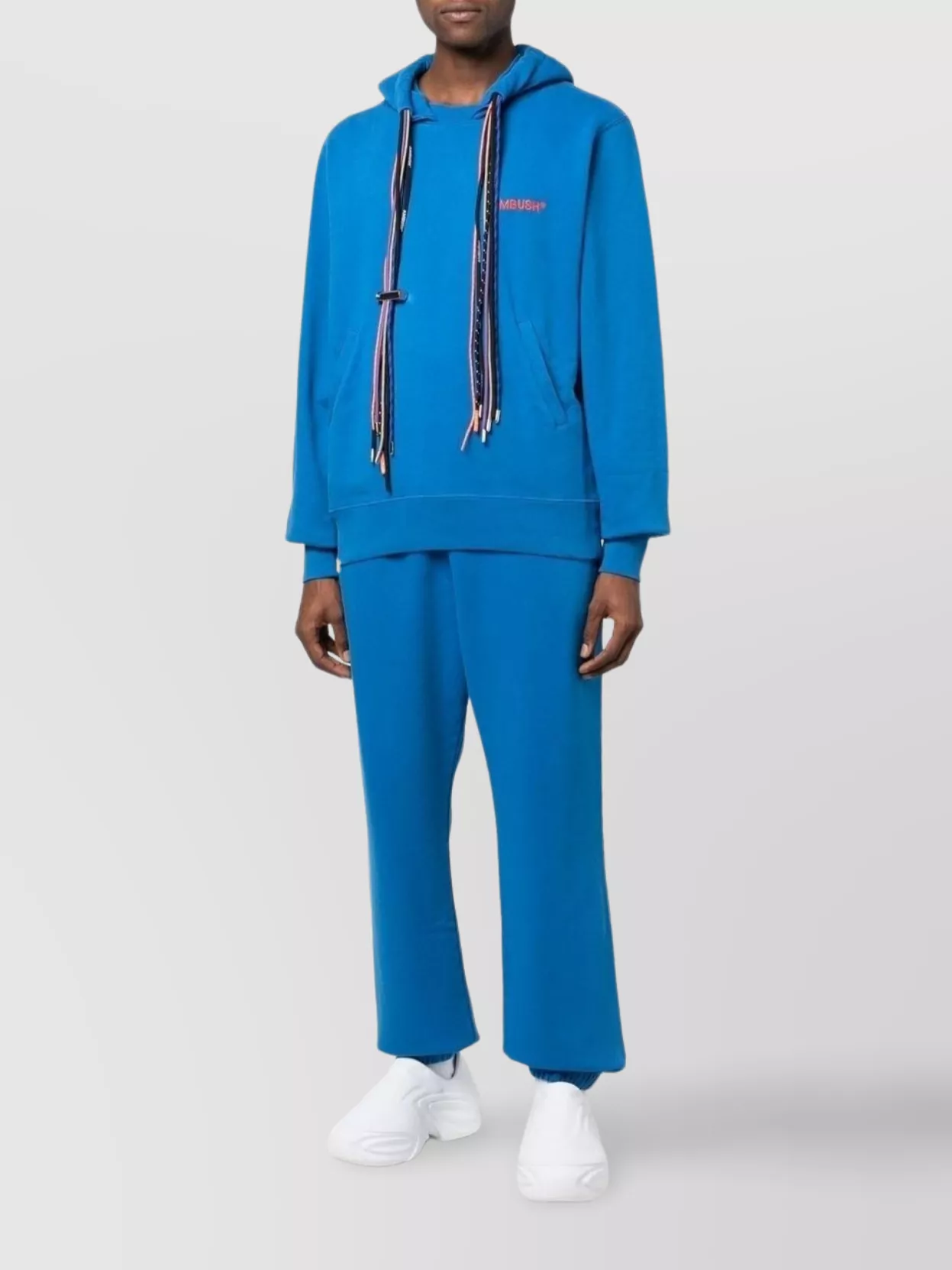 Ambush Logo Cotton Hoodie With Drawstring Hood