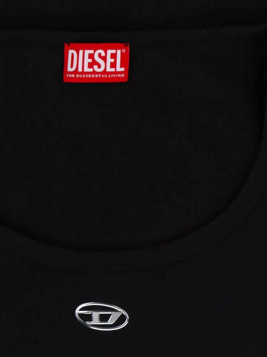 Diesel Cotton Fine-Knit Slim-Fit Long-Sleeve Top