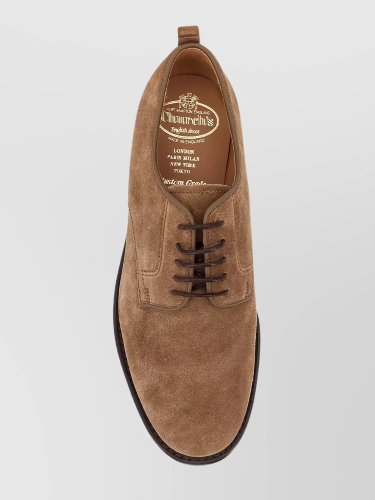 Church's Low-Top Lace-Up Shoes Suede Finish