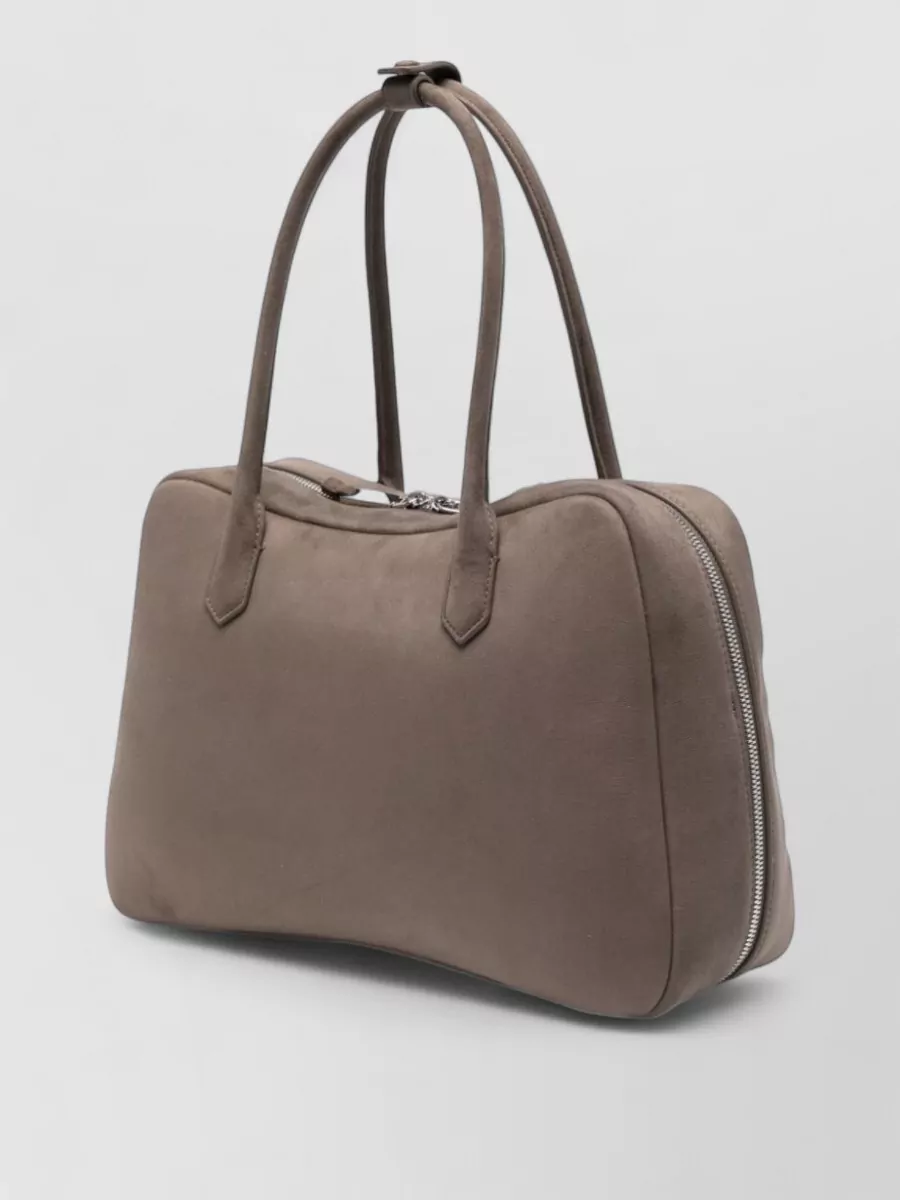 Emporio Armani Leather Shoulder Bag Rectangular Shape Handles