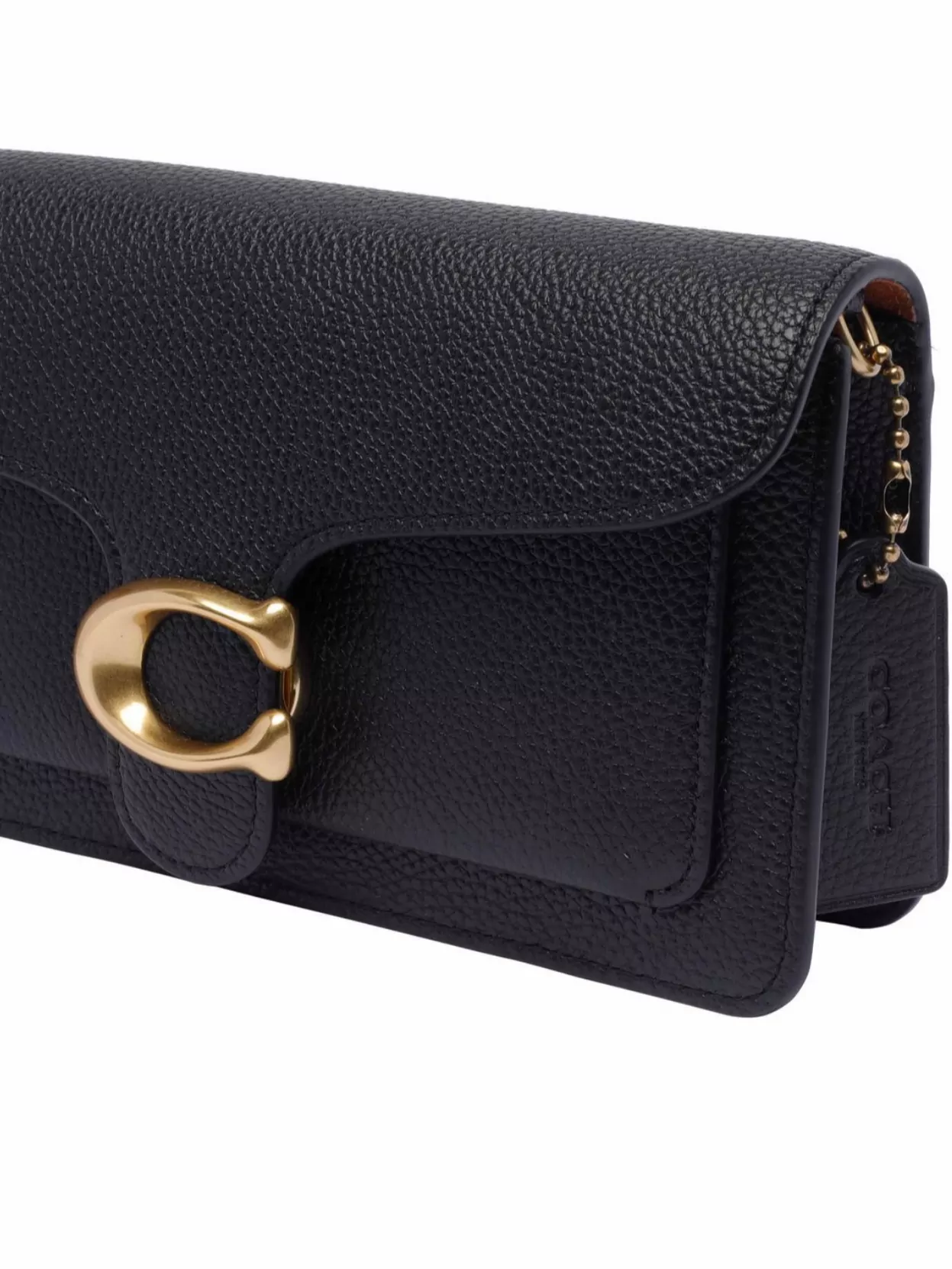 Coach Chain Strap Textured Shoulder Bag