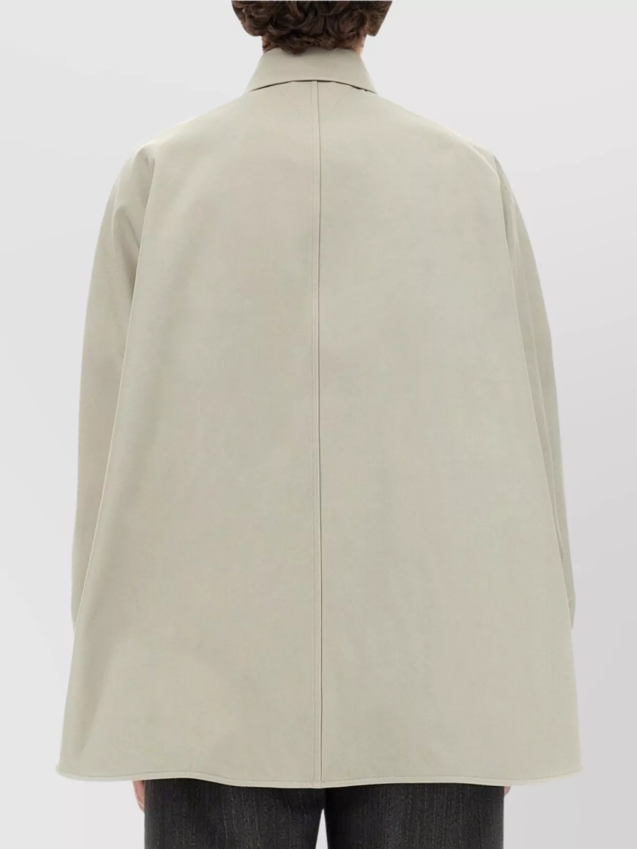 Bottega Veneta Oversized Longline Cotton Twill Shirt