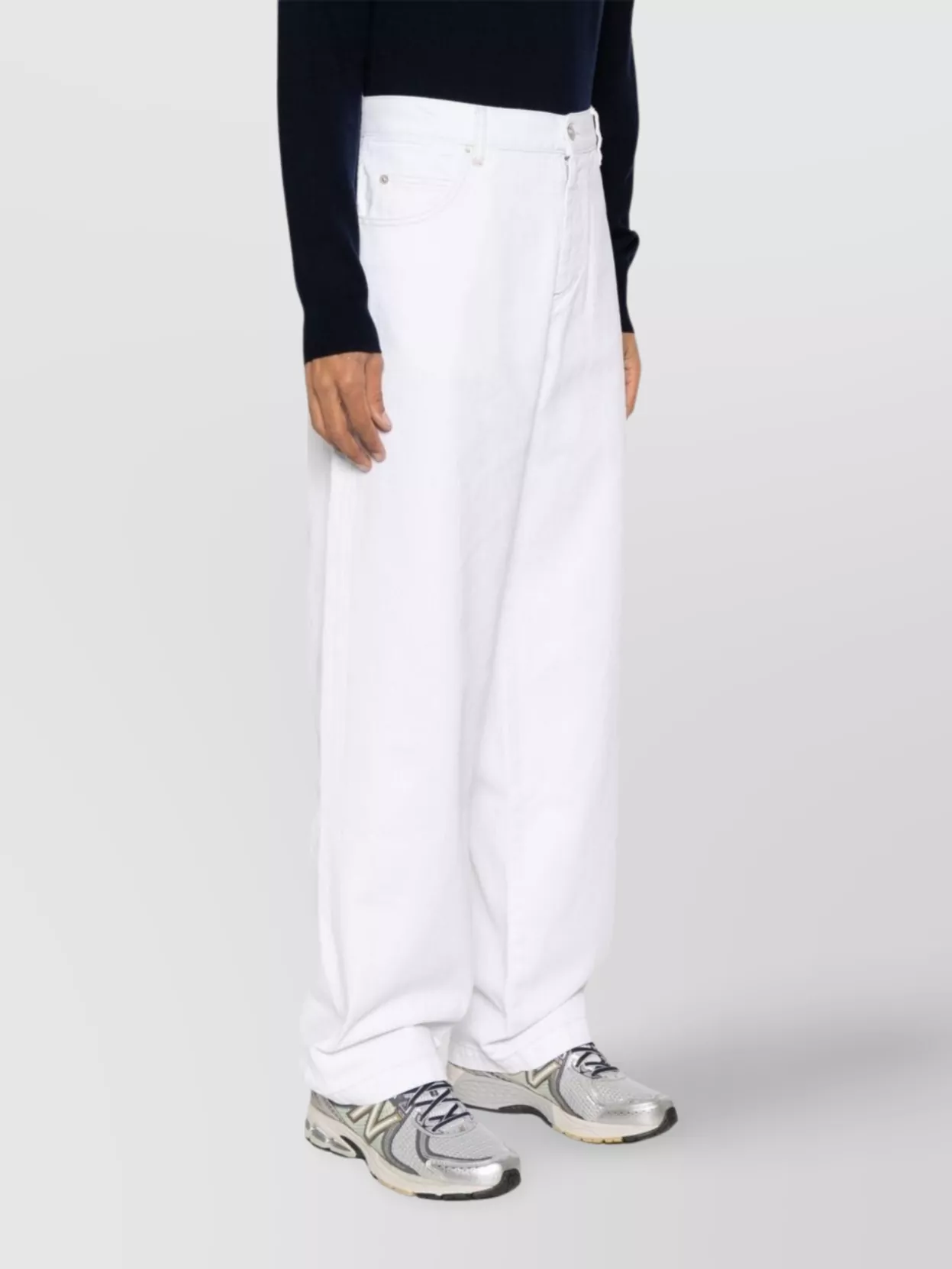 Isabel Marant High-Waisted Straight Hem Denim Trousers