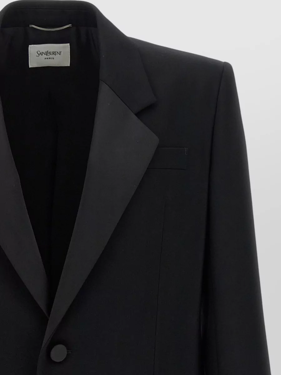 Saint Laurent Wool Single-Breasted Blazer