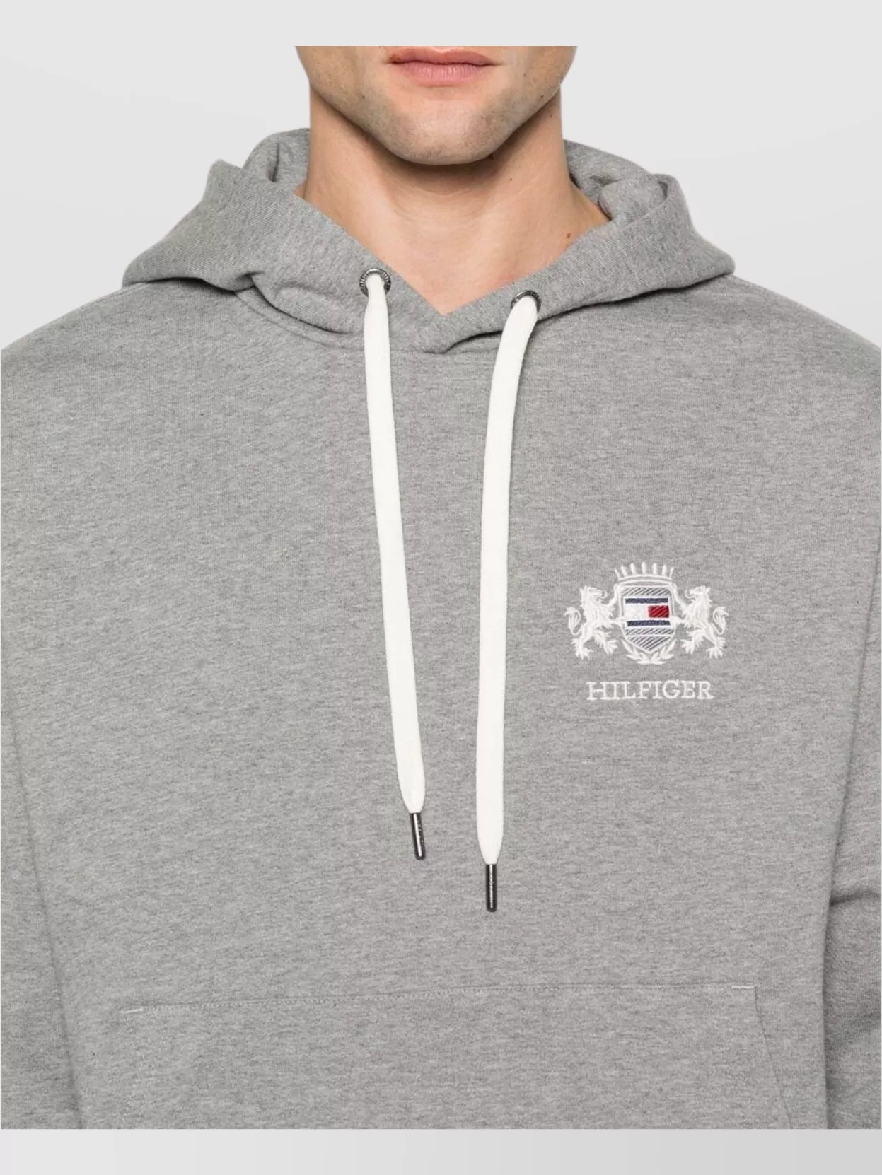 Tommy Hilfiger Logo Kangaroo Pocket Hooded Sweatshirt