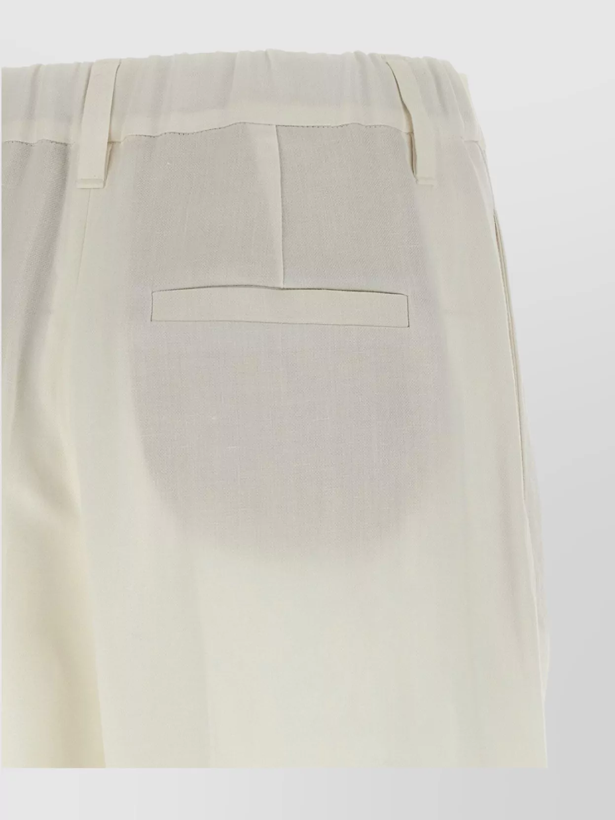 Brunello Cucinelli Viscose And Linen Bermuda Shorts Bermuda And Short White In Neutral