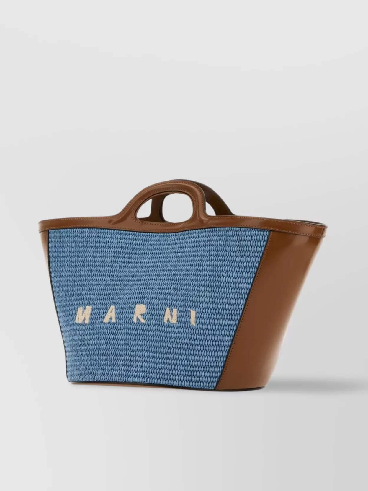 Shop Marni Small Tropicalia Summer Handbag With Cut-out Handles
