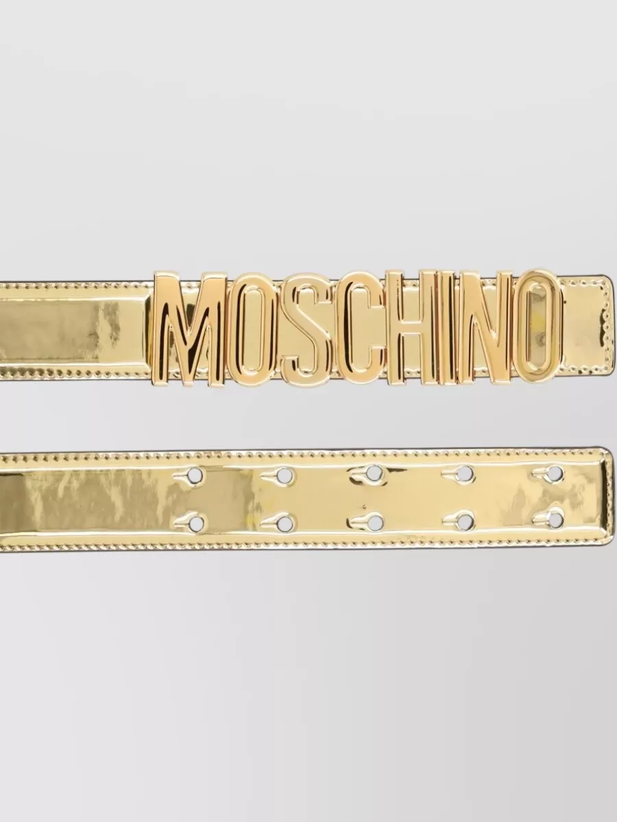 Moschino Signature Logo Belt Adjustable Fit