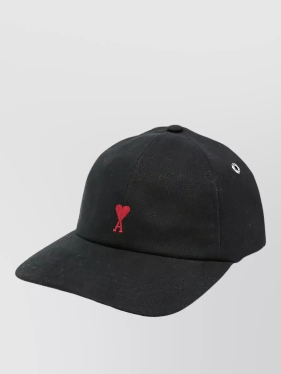 Ami Paris Embroidered Cotton Cap