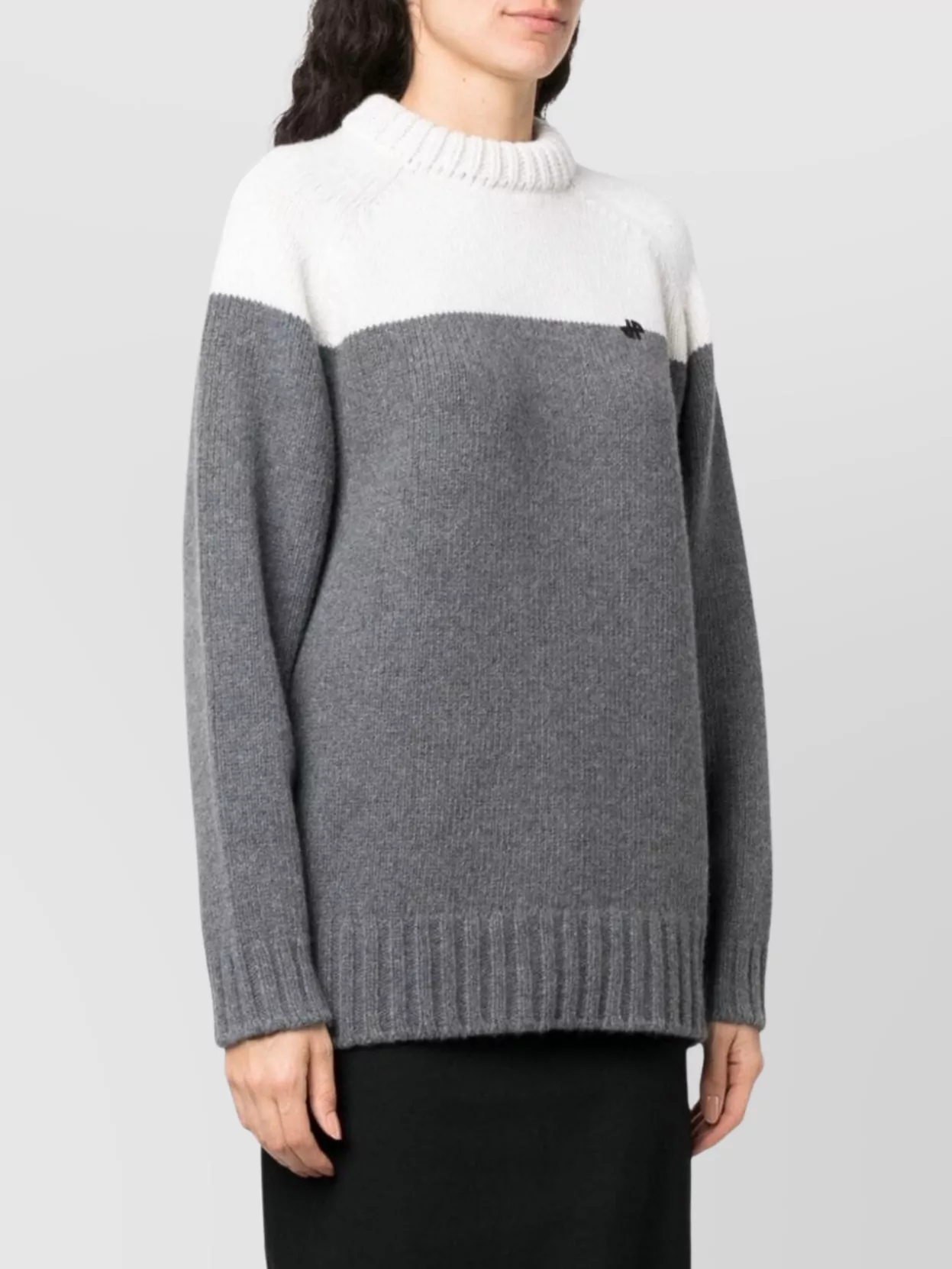 Shop Patou Block Wool Cashmere Jumper