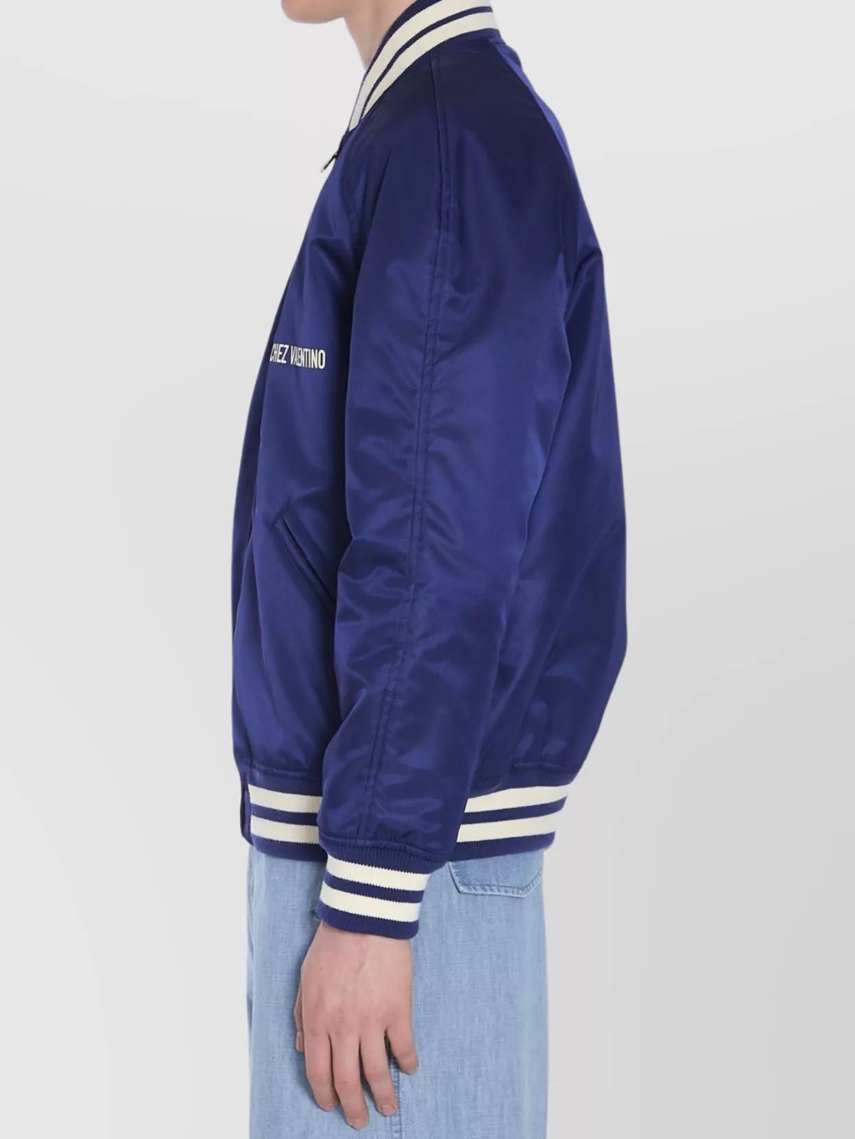 Valentino Garavani Nylon Bomber Jacket Light Padding