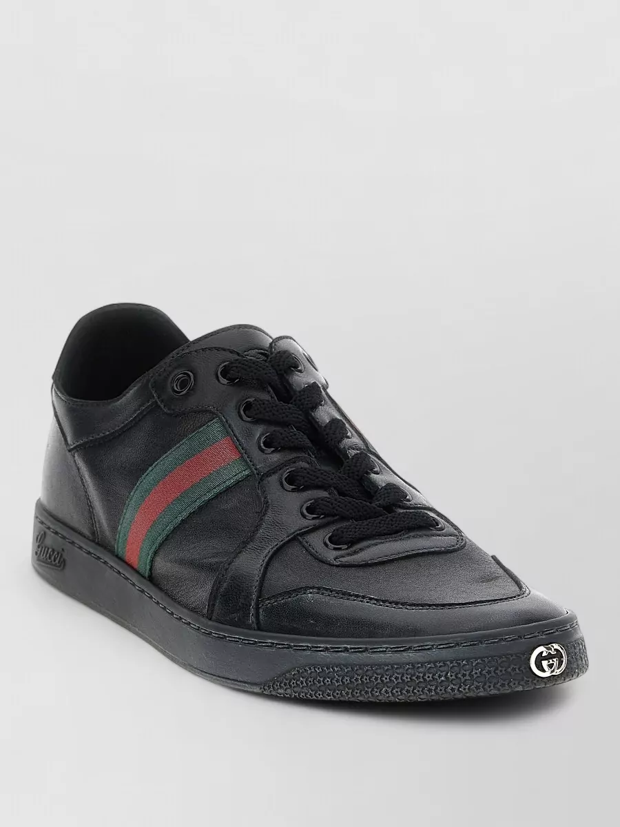 Gucci leather lace-up sneakers
