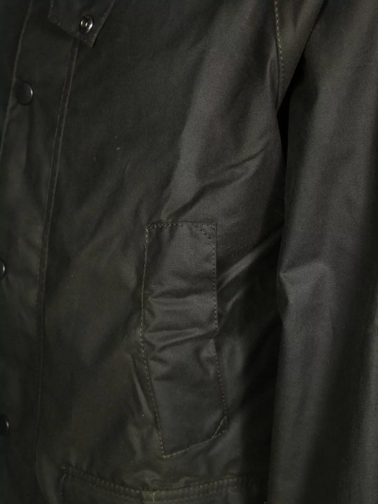 Barbour Waxed Cotton Parka Collared Neck