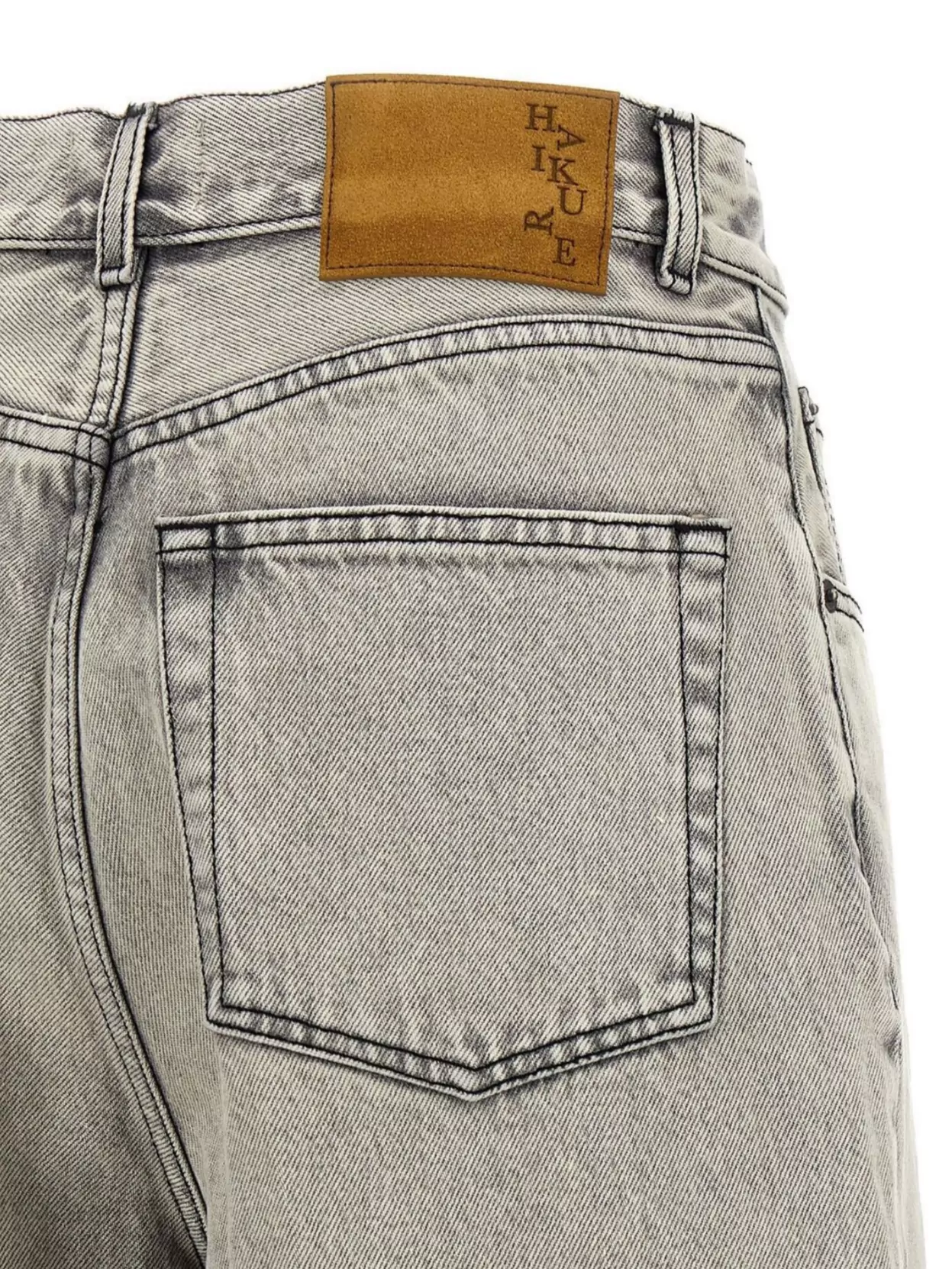 Haikure Belle Five-pocket Wide-leg Jeans In Gray