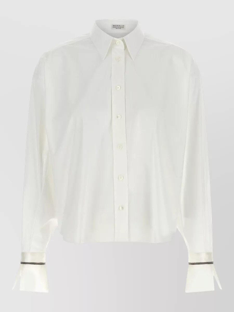 Brunello Cucinelli cotton-blend relaxed-fit shirt