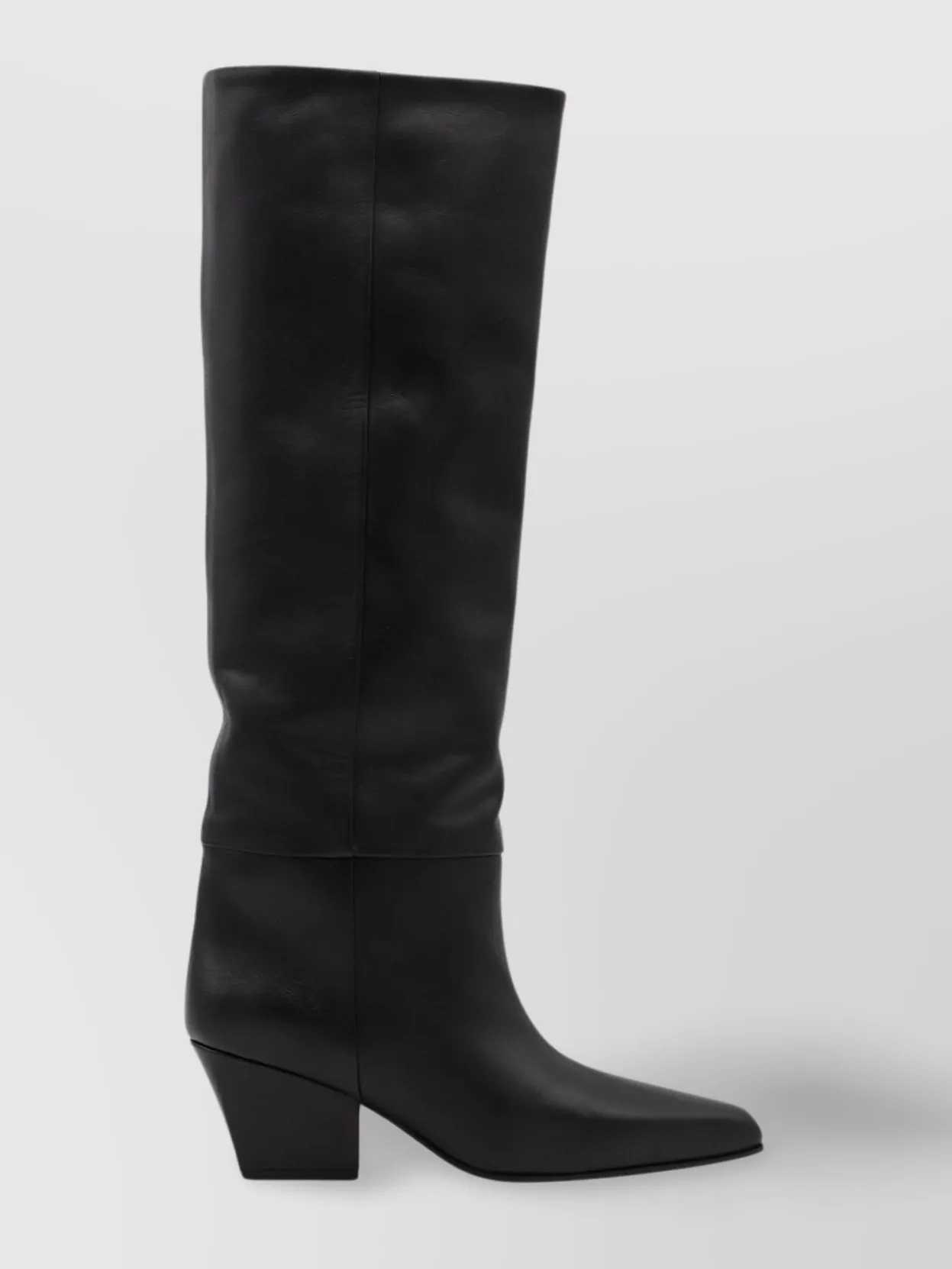 Paris Texas Pointed Toe Knee Length Block Heel Boots