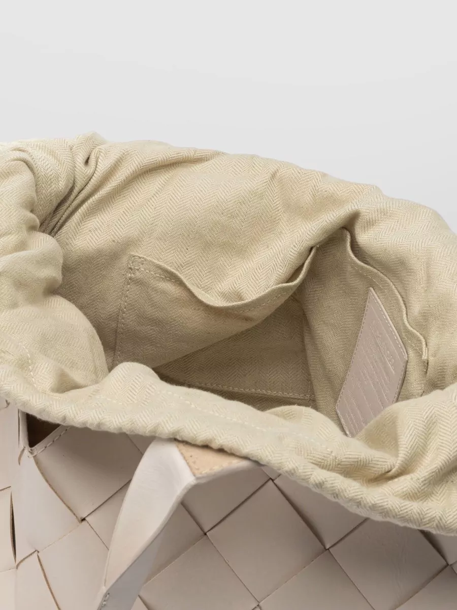 Dragon Diffusion Woven Shoulder Bag Featuring Top Handles