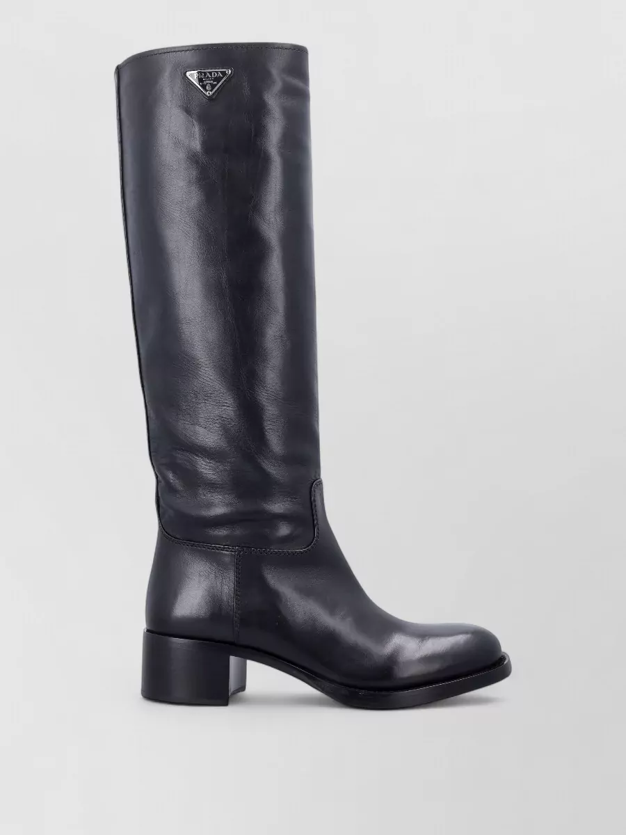 Prada Leather Tall Boots