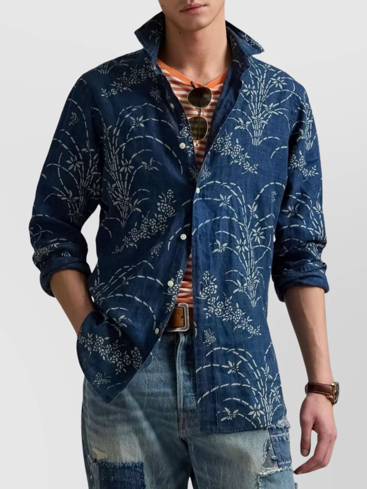 Ralph Lauren Floral Print Linen Shirt