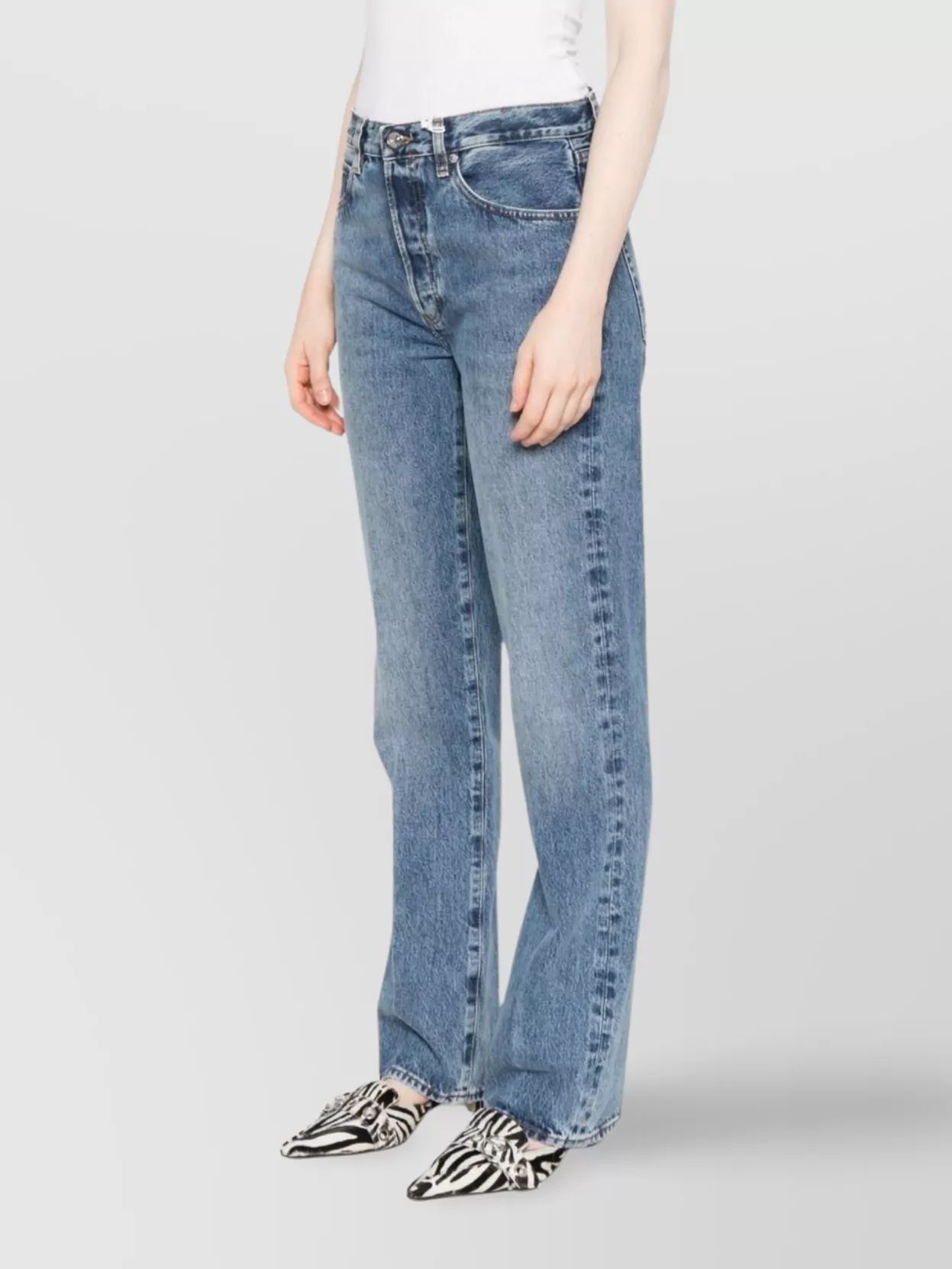 Frame The Long Straight Leg Jeans