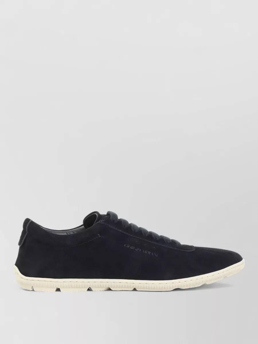 Giorgio Armani Leather Low-Top Sneakers