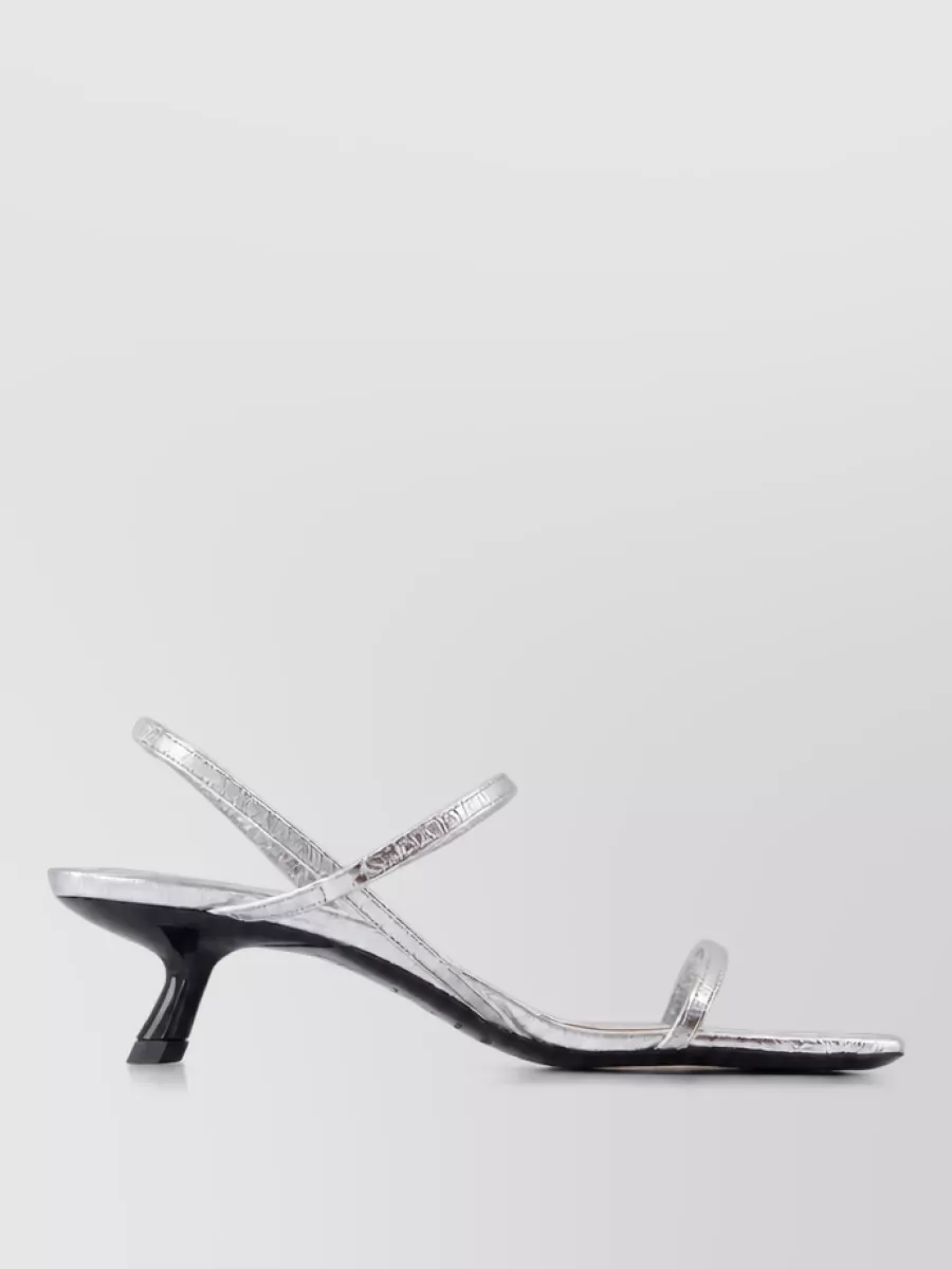 Anine Bing Leather Square-Toe Sandals