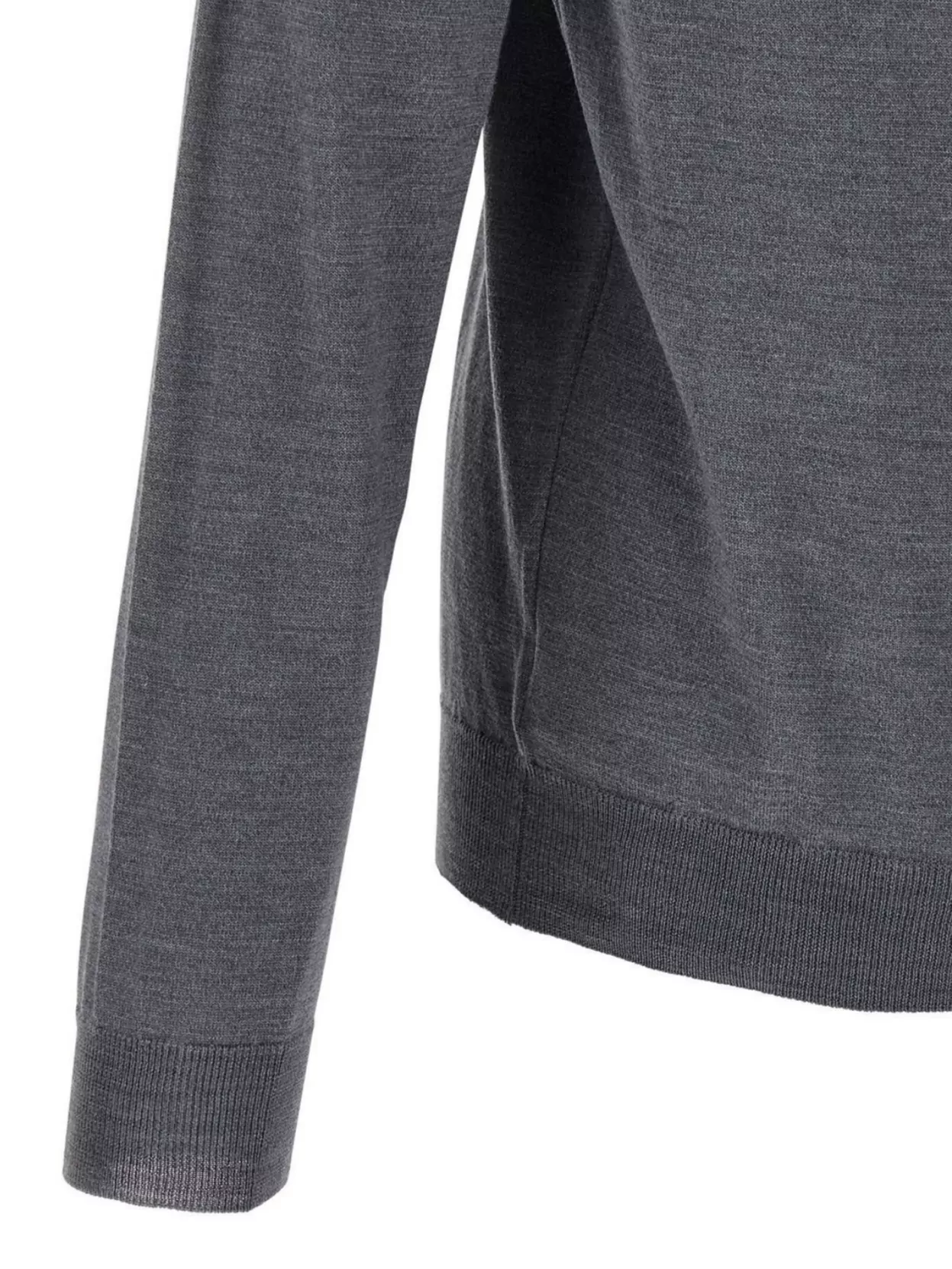 Zanone Long Sleeve Crew Neck Wool Sweater