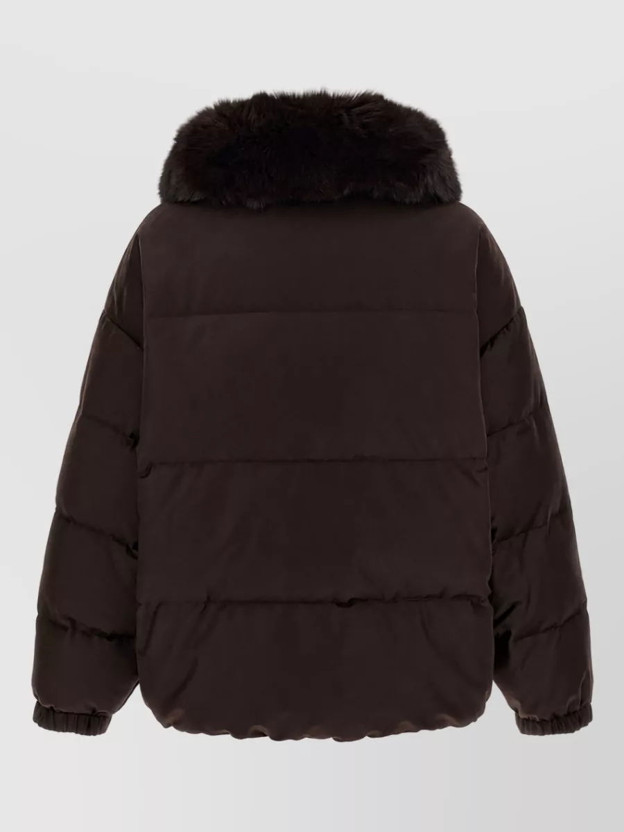 Yves Salomon Down Quilted Puffer Coat