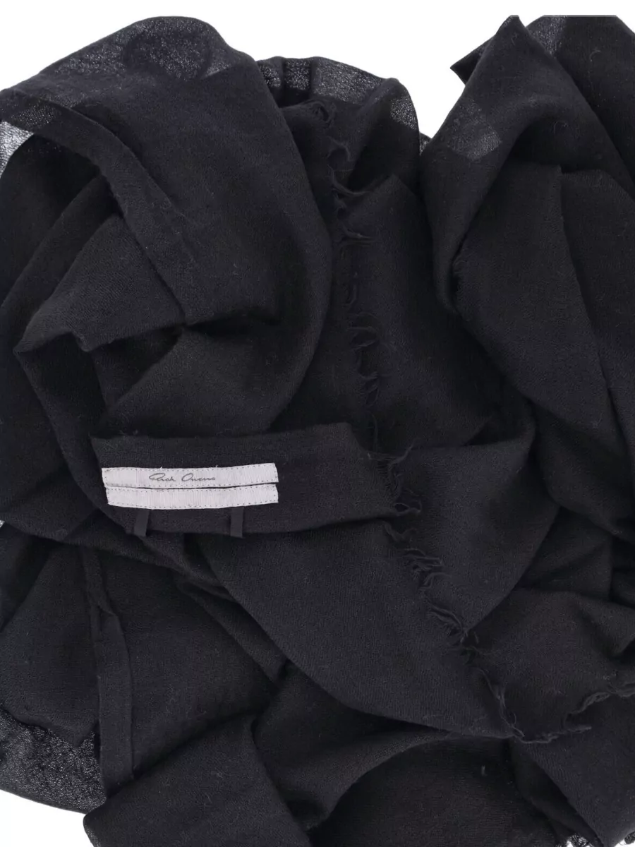 Rick Owens Wool Silk Cashmere Scarf