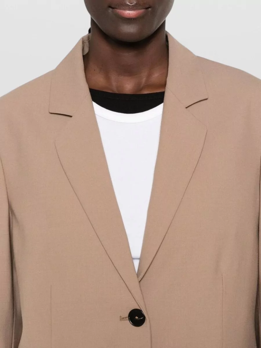 Closed Wool-Blend Double-Breasted Suit Jacket