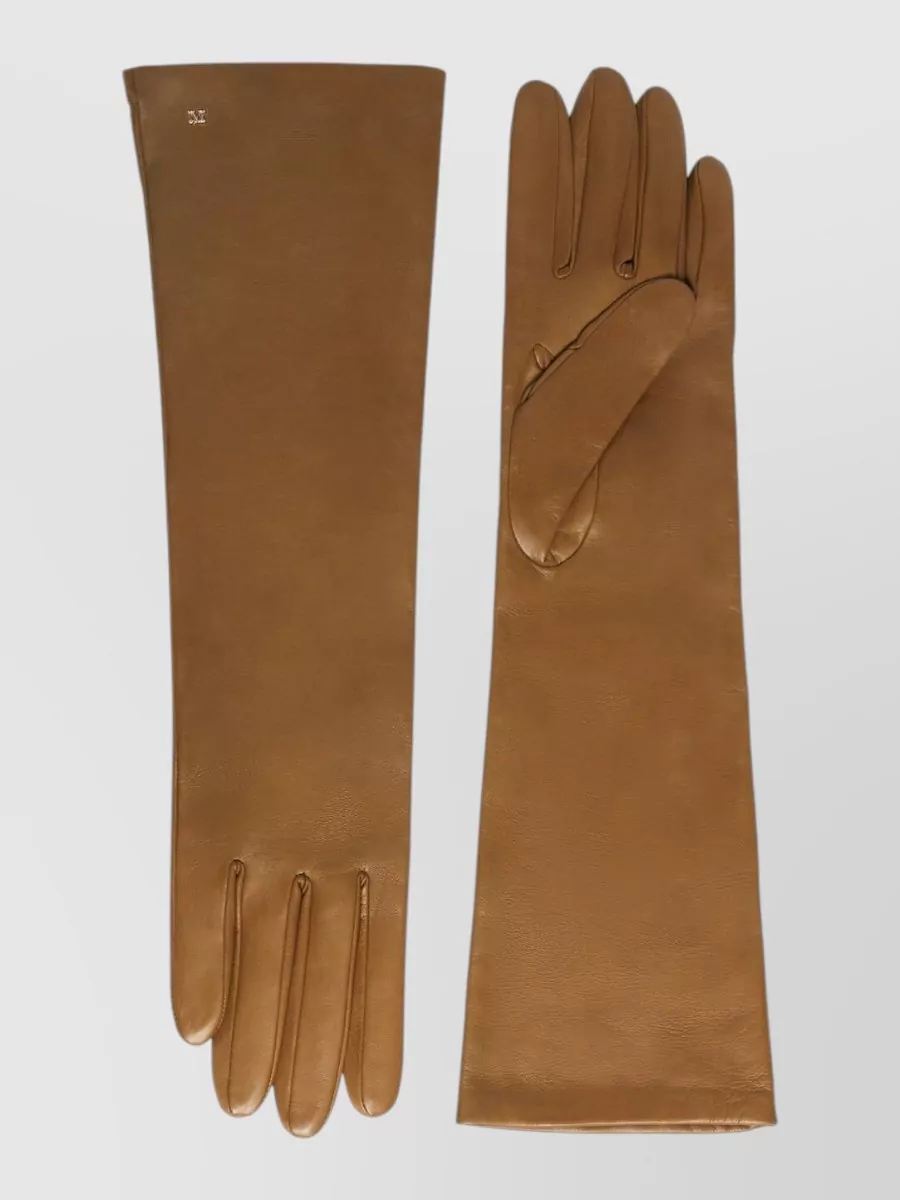 Max Mara Leather long gloves