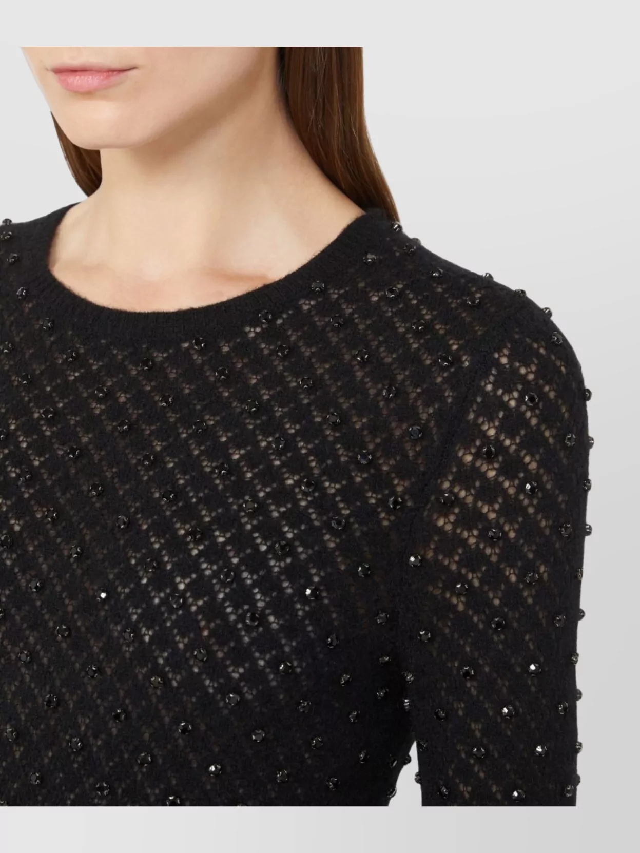 S Max Mara Embellished Wool And Mohair Sweater