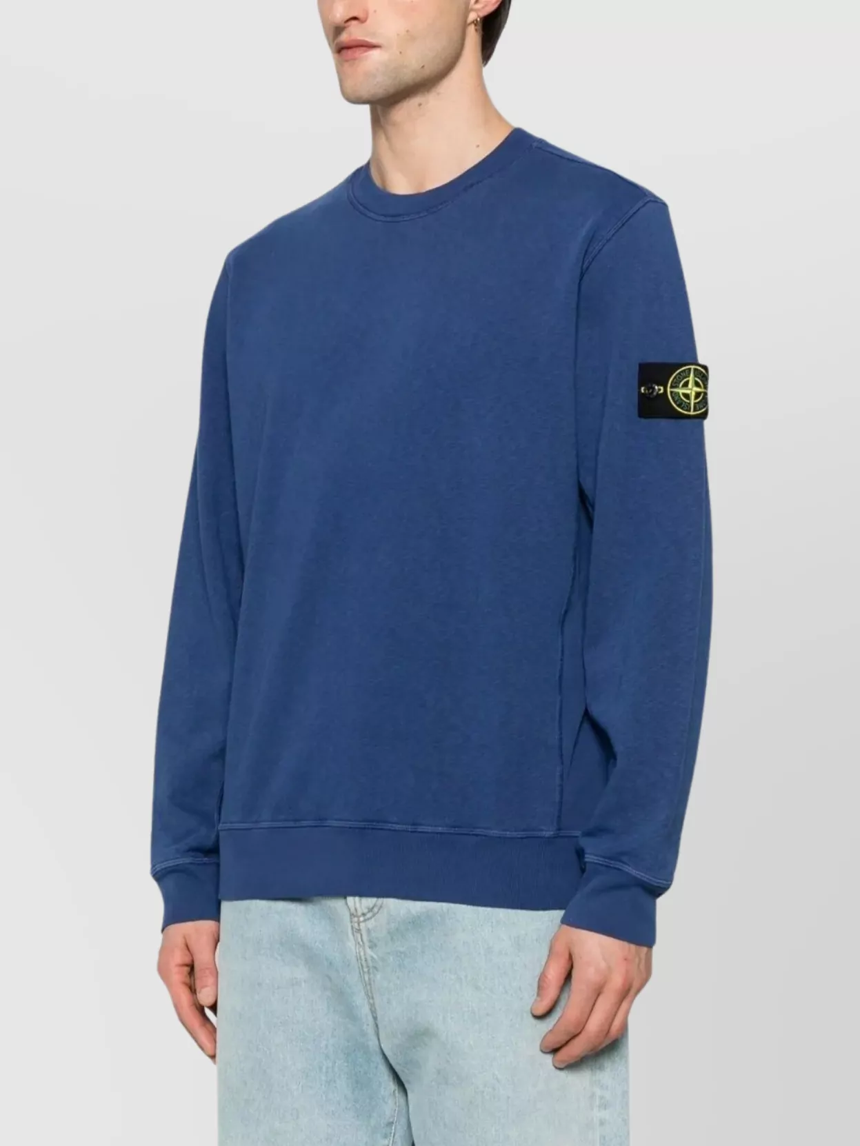 Stone Island Crewneck Sweatshirt Contrasting Stitching