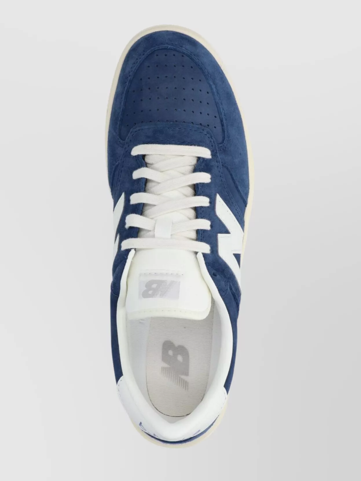 New Balance Low Top Suede Sneakers With Rubber Sole In Blue