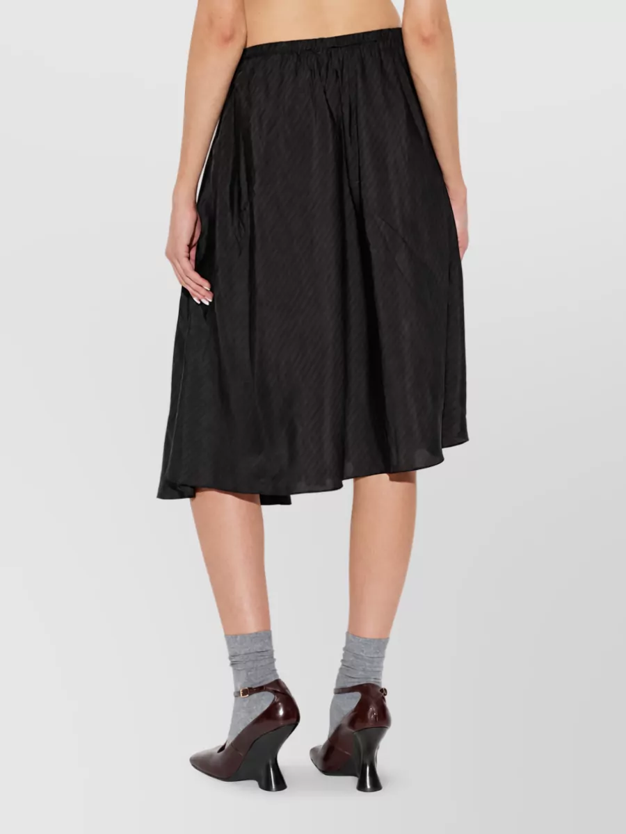 Dries Van Noten Cupro A-Line Skirt