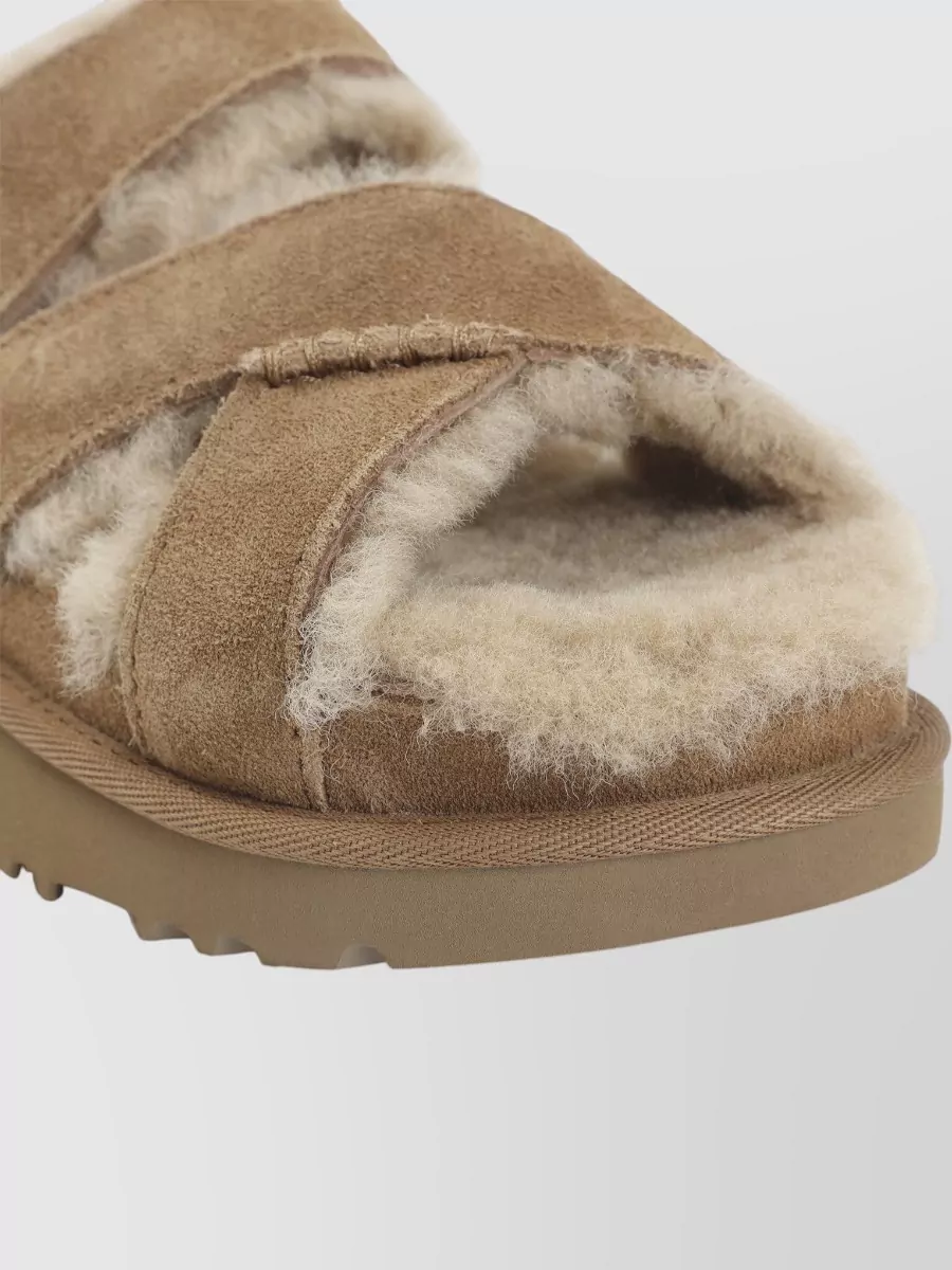 Ugg Suede Leather Cross Strap Sandals
