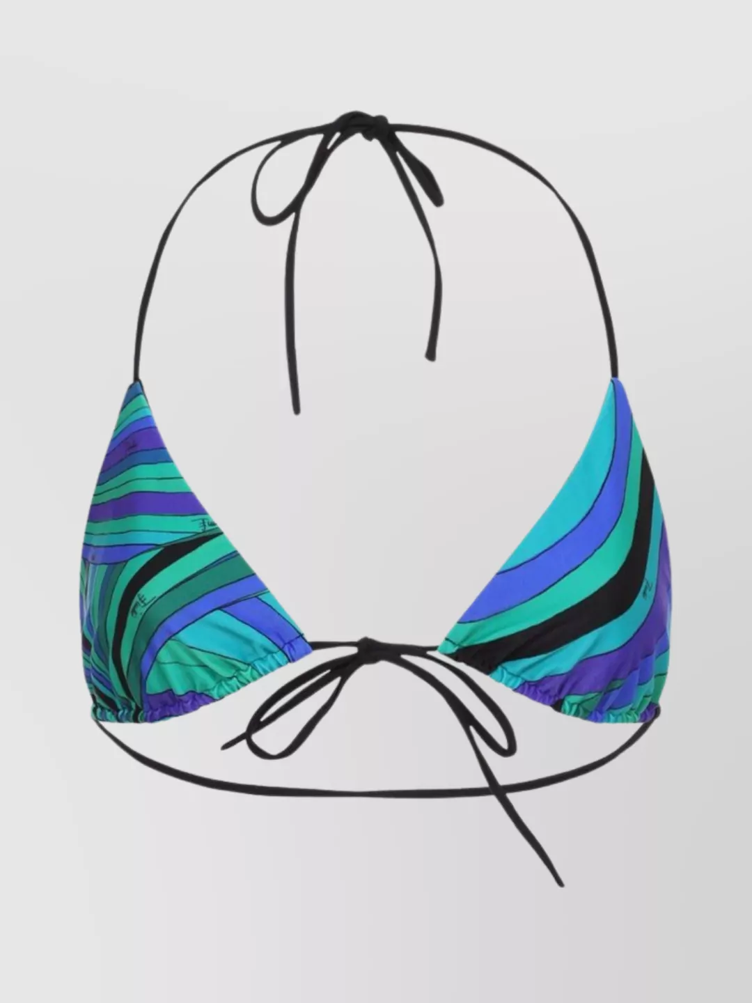 Pucci Iride Baby Bra Bikini Triangle Top In Gold