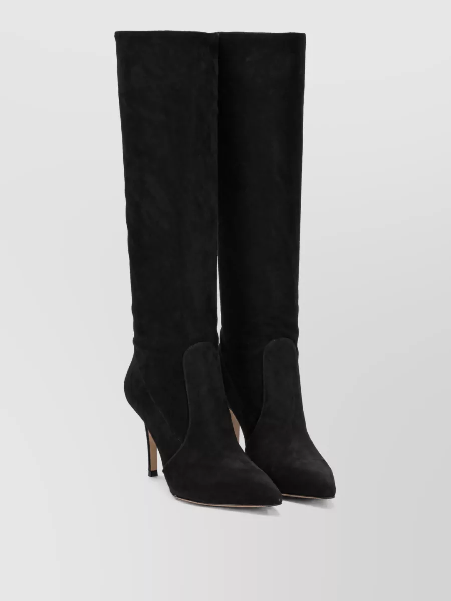 Gianvito Rossi suede knee-high boots