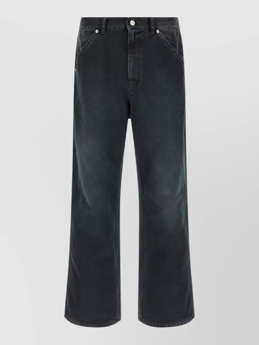 Marni Denim relaxed-fit wide-leg cargo trousers