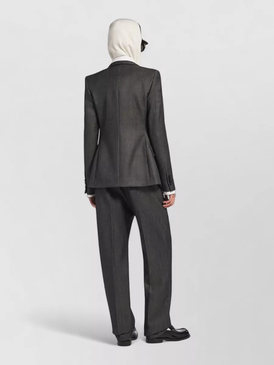 Balenciaga Wool Double-Breasted Tailored Blazer