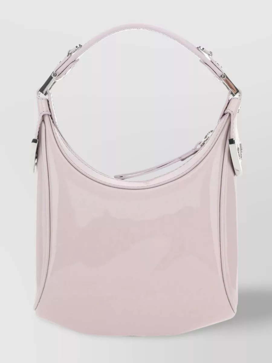 Shop By Far Leather Cosmo Bag With Chain Strap Detail In Pastel